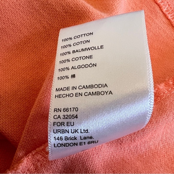 Urban Outfitters Peach Pleated Tennis Skirt Size XS Knit Mini Skater Style - Picture 9 of 9